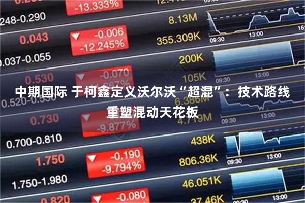 中期国际 于柯鑫定义沃尔沃“超混”：技术路线重塑混动天花板